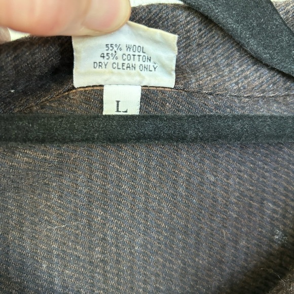 CP Shades Sausalito Vintage Wool Blend Button Down Shacket Top Size L - Picture 3 of 8